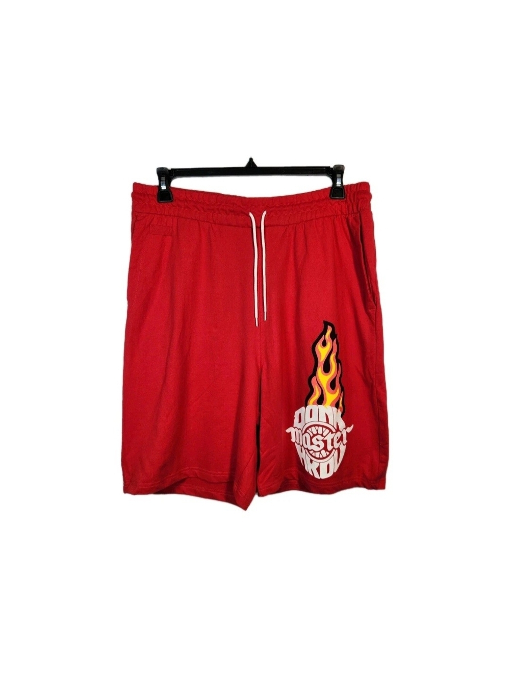Akoo Fox Sweat Shorts Men's Size M Medium Red Dunk Master NWT 10